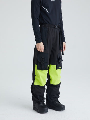 Nobaday CITY BOY POCKET PANTS Snowboardhose Lemon Green