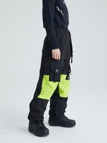 Nobaday CITY BOY POCKET PANTS Snowboardhose Lemon Green