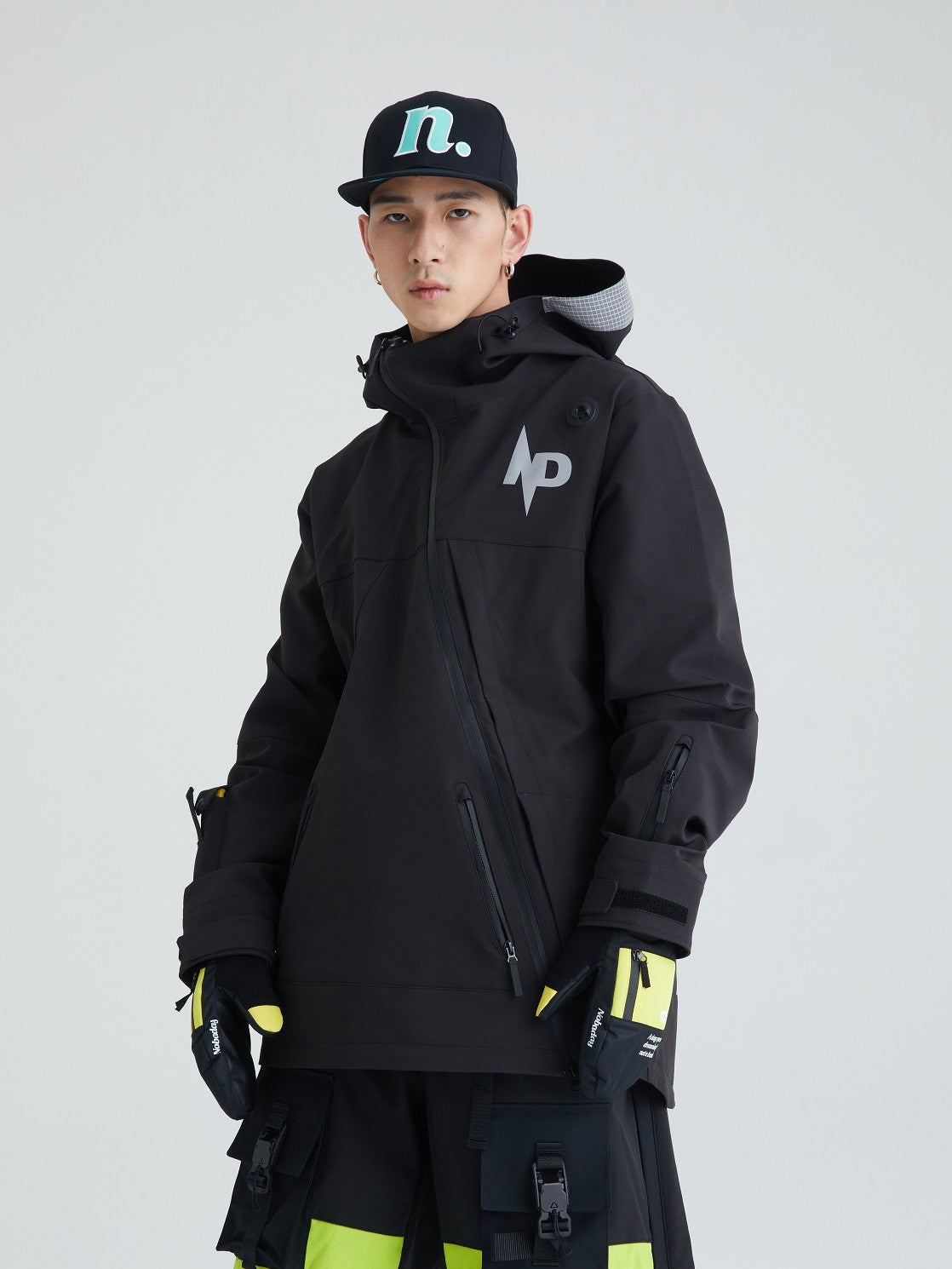 Nobaday CONCEAL HINGE ANORAK Snowboardjacke Black