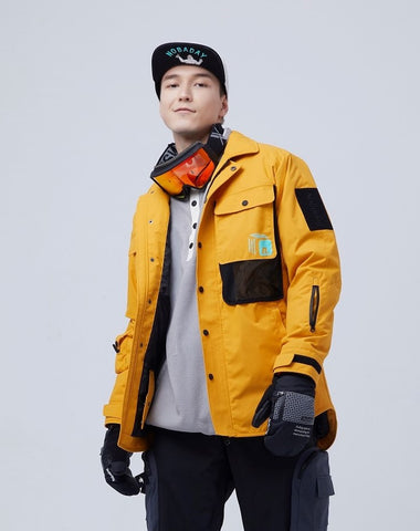 Nobaday SHADE SHIRT Ski/Snowboardjacke Ahorngelb/orange