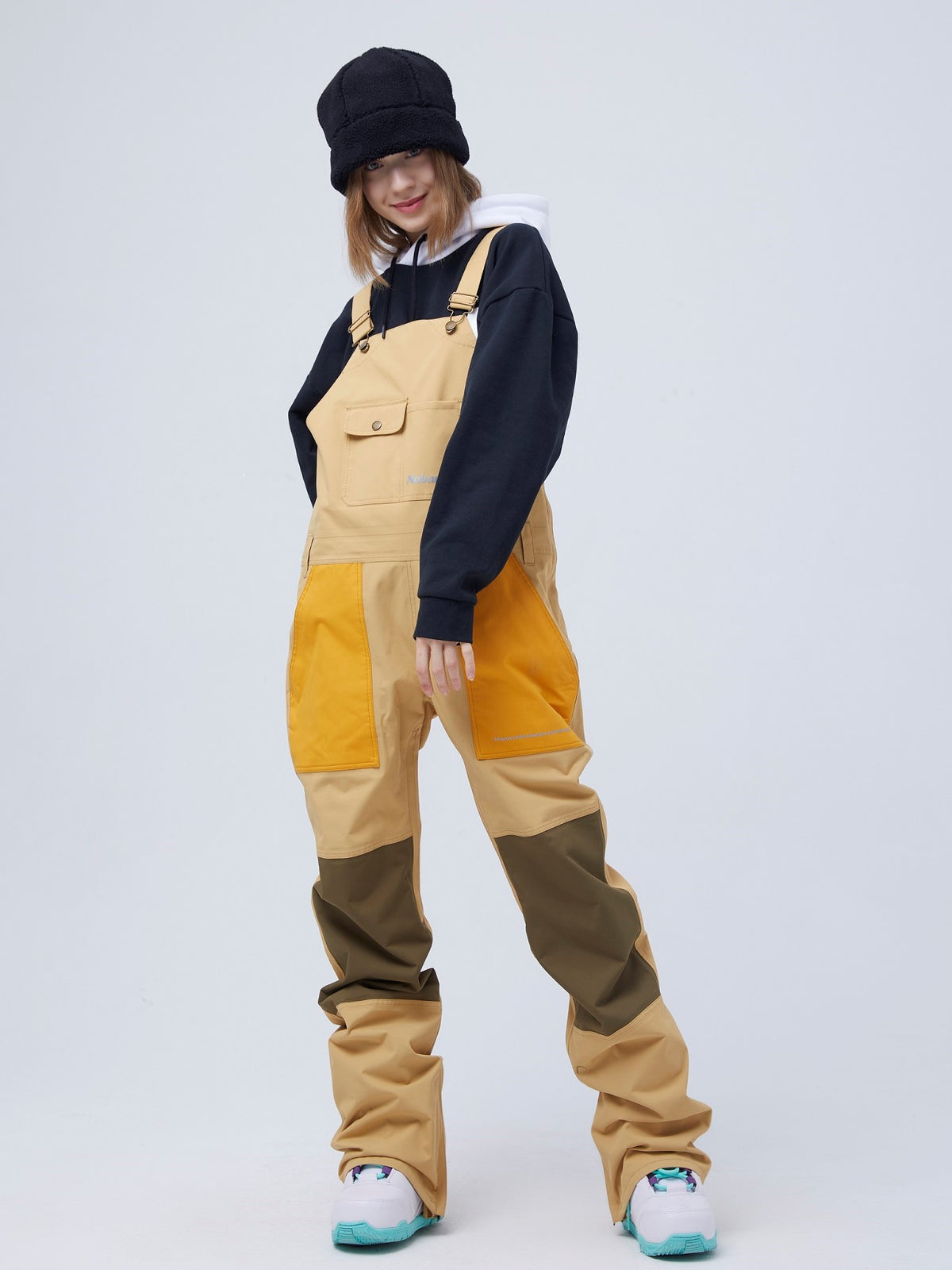 Nobaday RANGER MISS BIB Ski/Snowboardhose Camel