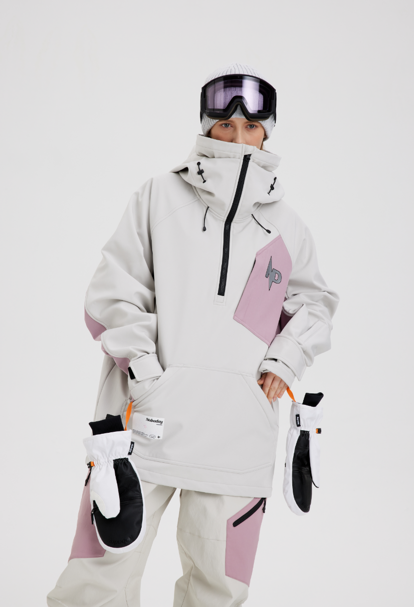 Nobaday Dawn armor hoodie Ski/Snowboardjacke White