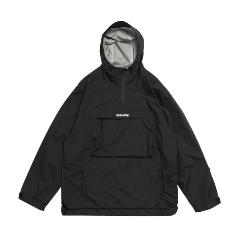 Nobaday Dawn large pocket Windbreaker Hoodie Ski/Snowboardjacke Black