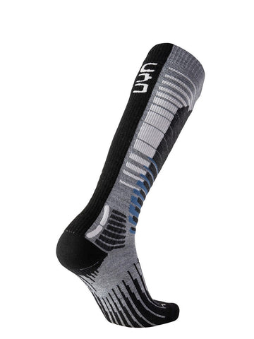 UYN MAN SKI SNOWBOARD SOCKS Light Grey/Black