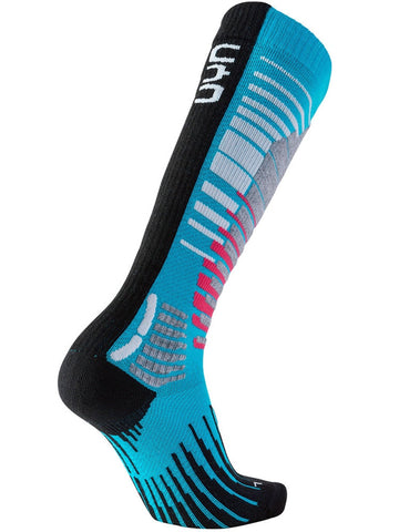 UYN LADY SKI SNOWBOARD SOCKS Turquoise/Black