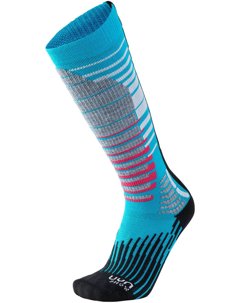 UYN LADY SKI SNOWBOARD SOCKS Turquoise/Black