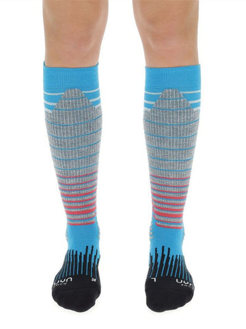 UYN LADY SKI SNOWBOARD SOCKS Turquoise/Black