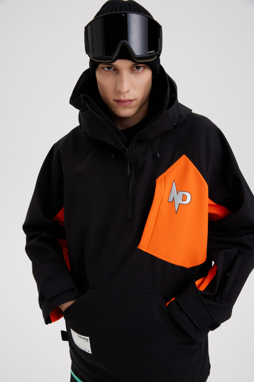 Nobaday Dawn armor hoodie Ski/Snowboardjacke Black