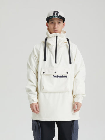 Nobaday WARRY PULLOVER SWEATSHIRT Snowboardjacke Hoodie white