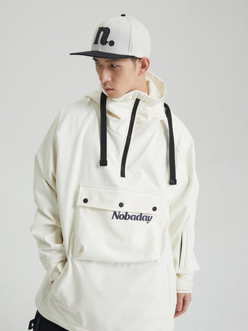 Nobaday WARRY PULLOVER SWEATSHIRT Snowboardjacke Hoodie white